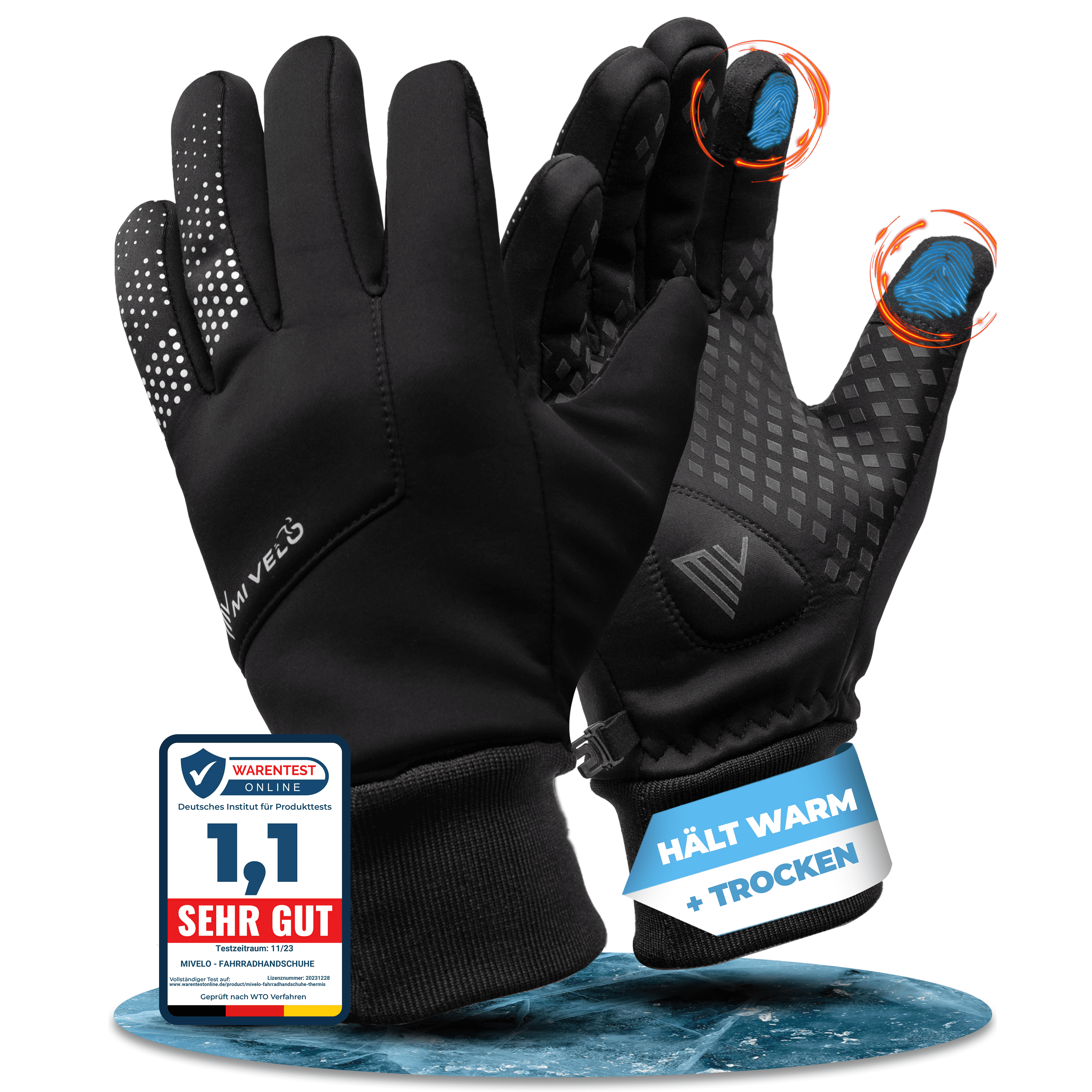 warme handschuhe fahrrad winter Warme Fahrradhandschuhe „VELORIDER“ – MIVELO