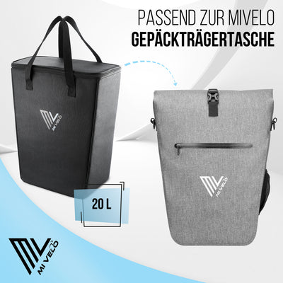 2 in 1 Fahrradtasche 25L + Kühltasche 20L "Spar-Bundle"