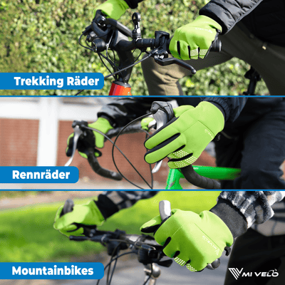 Übergangshandschuhe winddicht & wasserabweisend - Fahrradhandschuhe für Herbst & Frühling