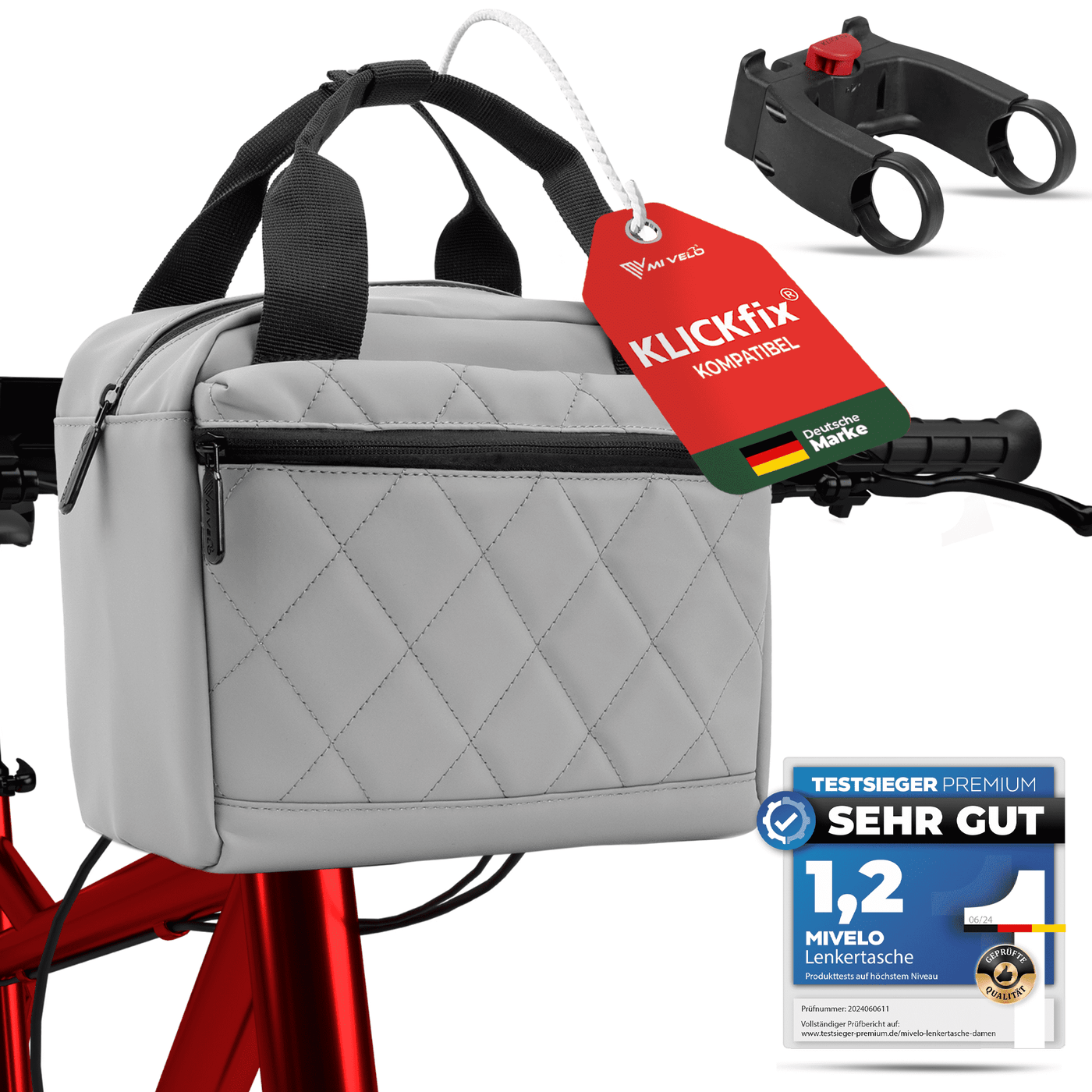 lenkertasche testsieger Lenkertasche mit Tragegriff 6L „LUNA“ – MIVELO