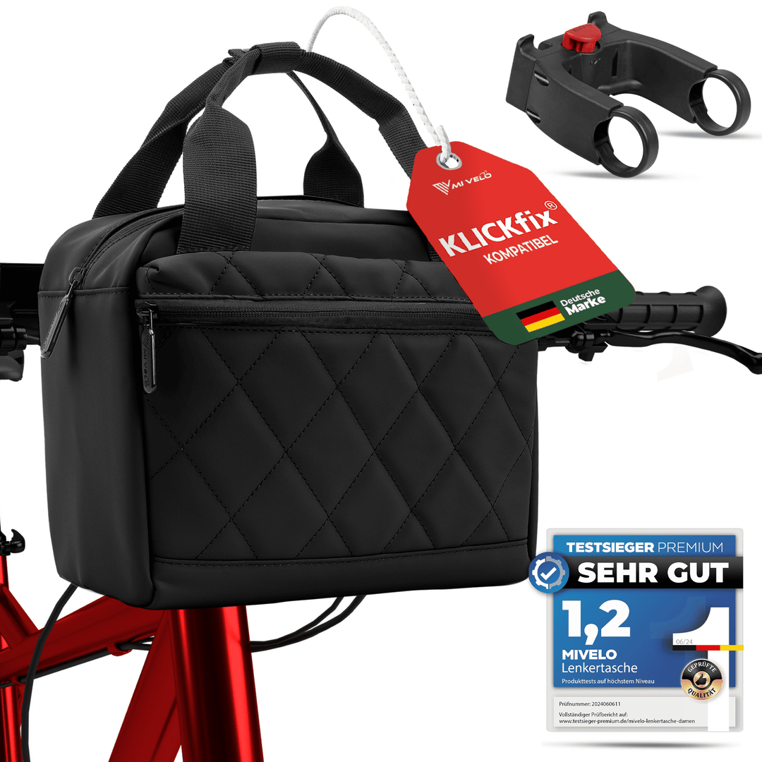 lenkertasche testsieger mit Tragegriff 6L „LUNA“ – MIVELO YPO_discount Farbe:Schwarz Glossy KTM 250 EXC-F 2020