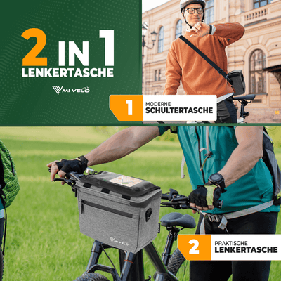Lenkertasche Fahrrad KlickFIX mit Handyfach "OSKAR"