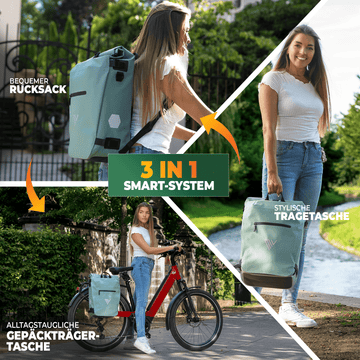 Fahrradtasche auch als Rucksack 22L „VERSO“