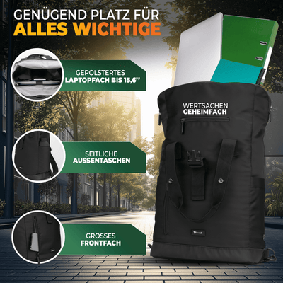 Fahrradrucksack mit klappbarem Rückenteil "MAYA"