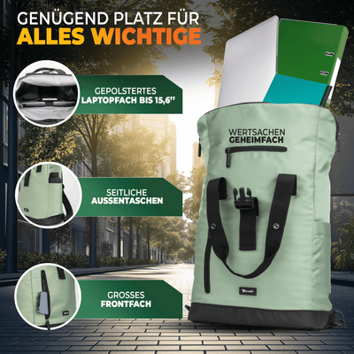 Fahrradrucksack mit klappbarem Rückenteil "MAYA"