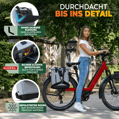 Fahrradrucksack mit klappbarem Rückenteil "MAYA"