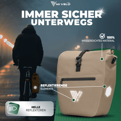 2in1 Fahrradtasche für Gepäckträger wasserdicht 20L "Capax"