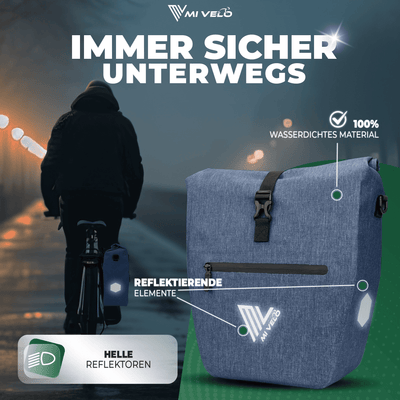 2in1 Fahrradtasche für Gepäckträger wasserdicht 20L "Capax"