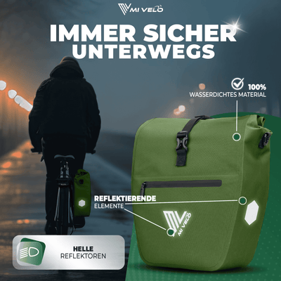 2in1 Fahrradtasche für Gepäckträger wasserdicht 20L "Capax"