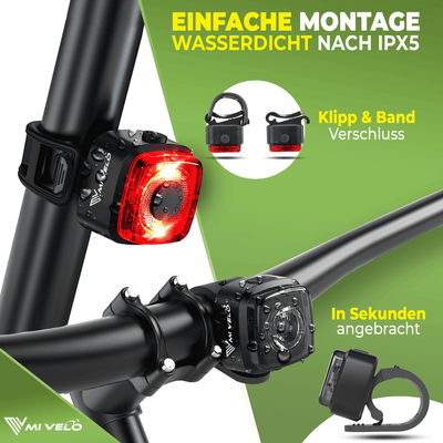 Fahrradlicht set fahrradbeleuchtung led licht fahrrad