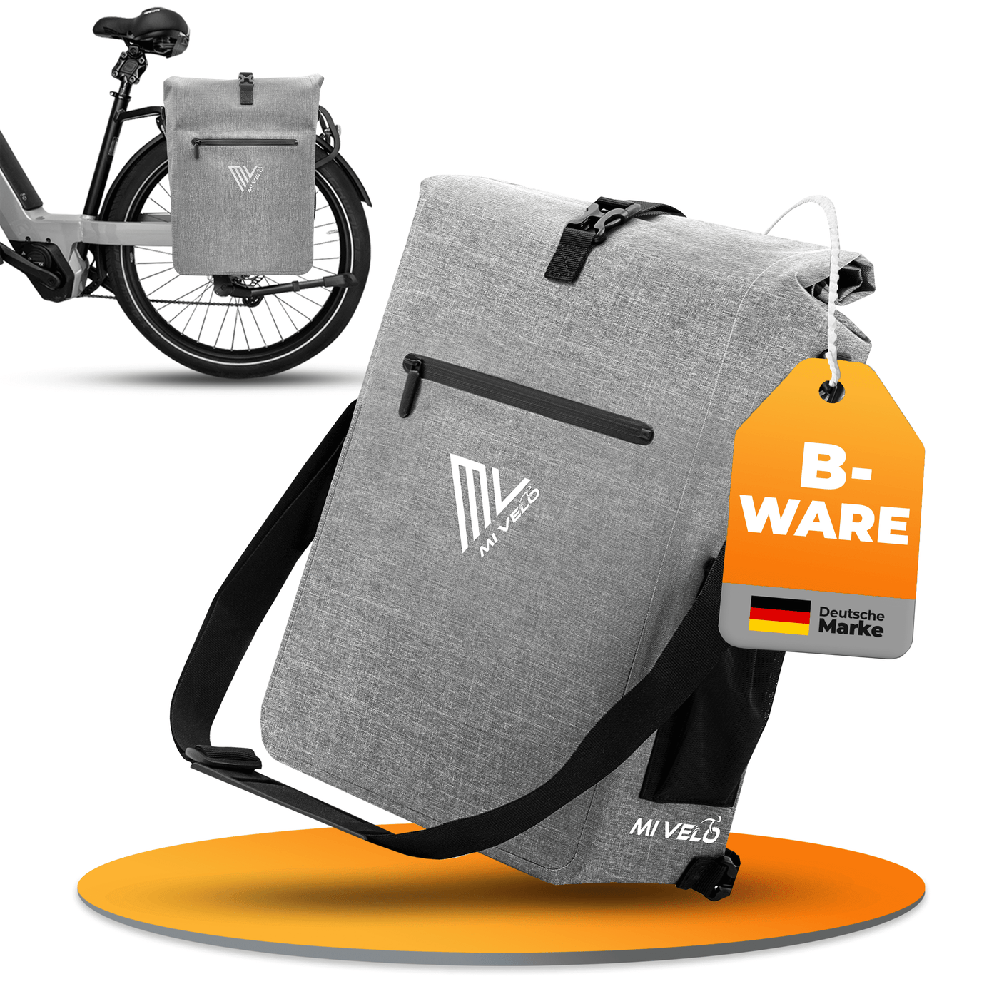 rohtar 3in1 fahrradtasche 25l MiVelo B-Ware 3in1 Fahrradtasche Rucksack 25L wasserdicht – MIVELO