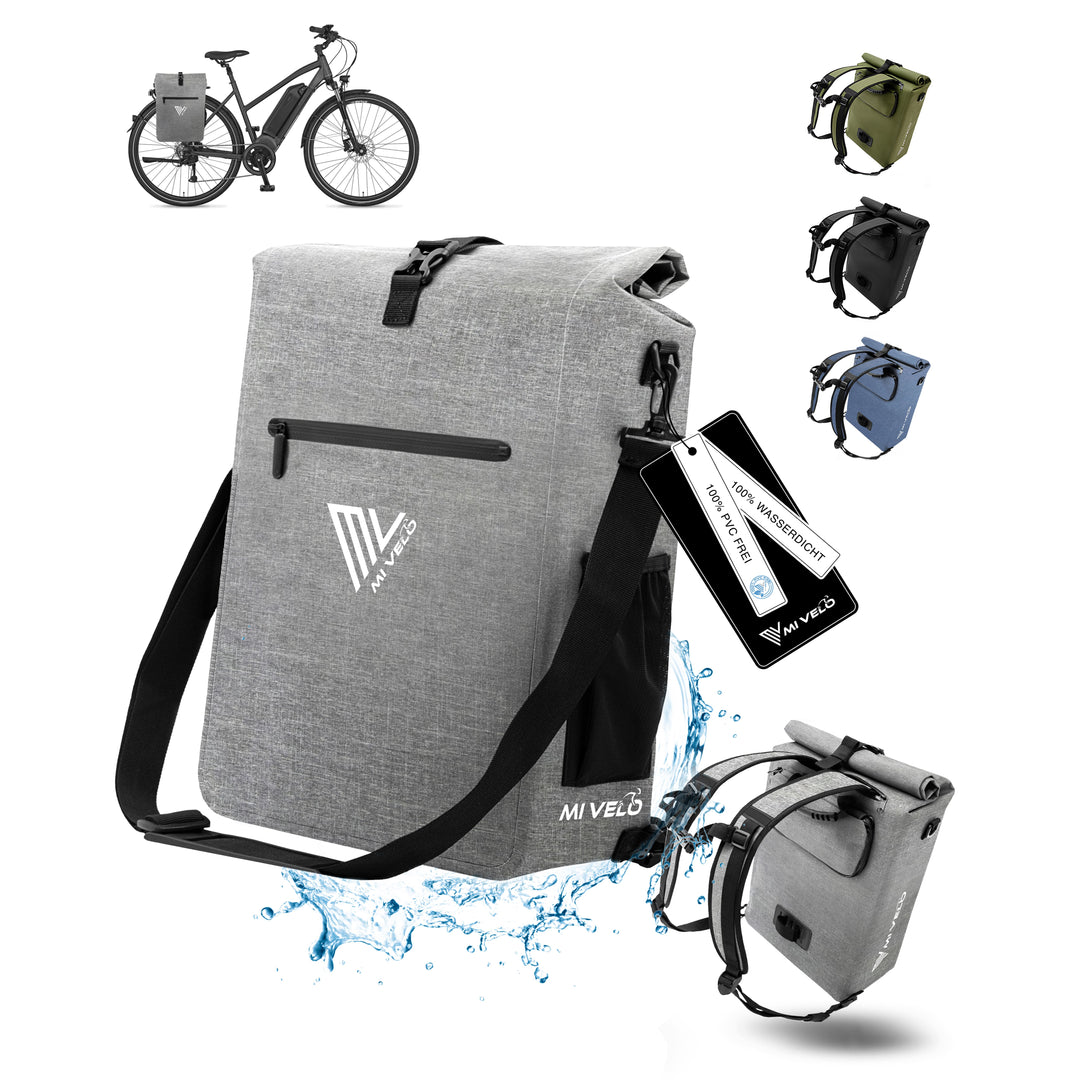 3in1 Fahrradtaschen fr Gepcktrger von MiVelo - Fahrradrucksack  MIVELO