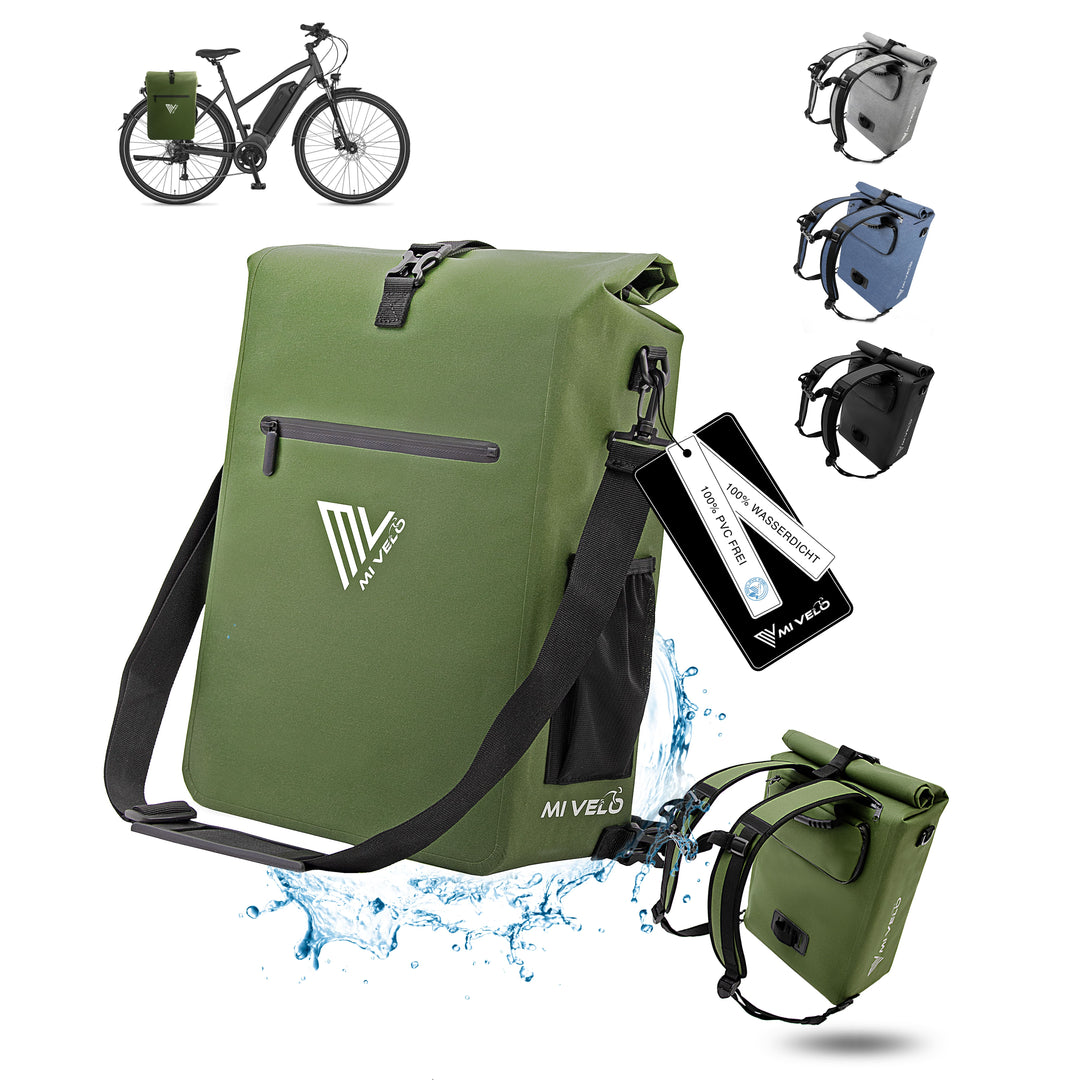 Fahrradtasche Damen Zwei Fahrradrucksack Fahrradtasche Rucksack Wasserdicht  Fahrrad Fahrrad Satteltasche Backpack Fahrradrucksack Tasche MIVELO In