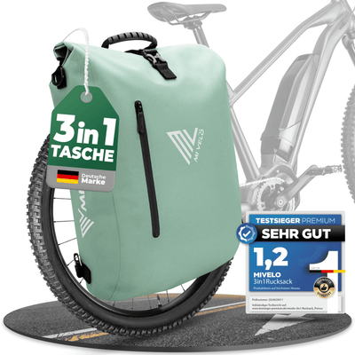 3in1 Fahrradtasche & Rucksack wasserdicht 20L "PRIMUS"