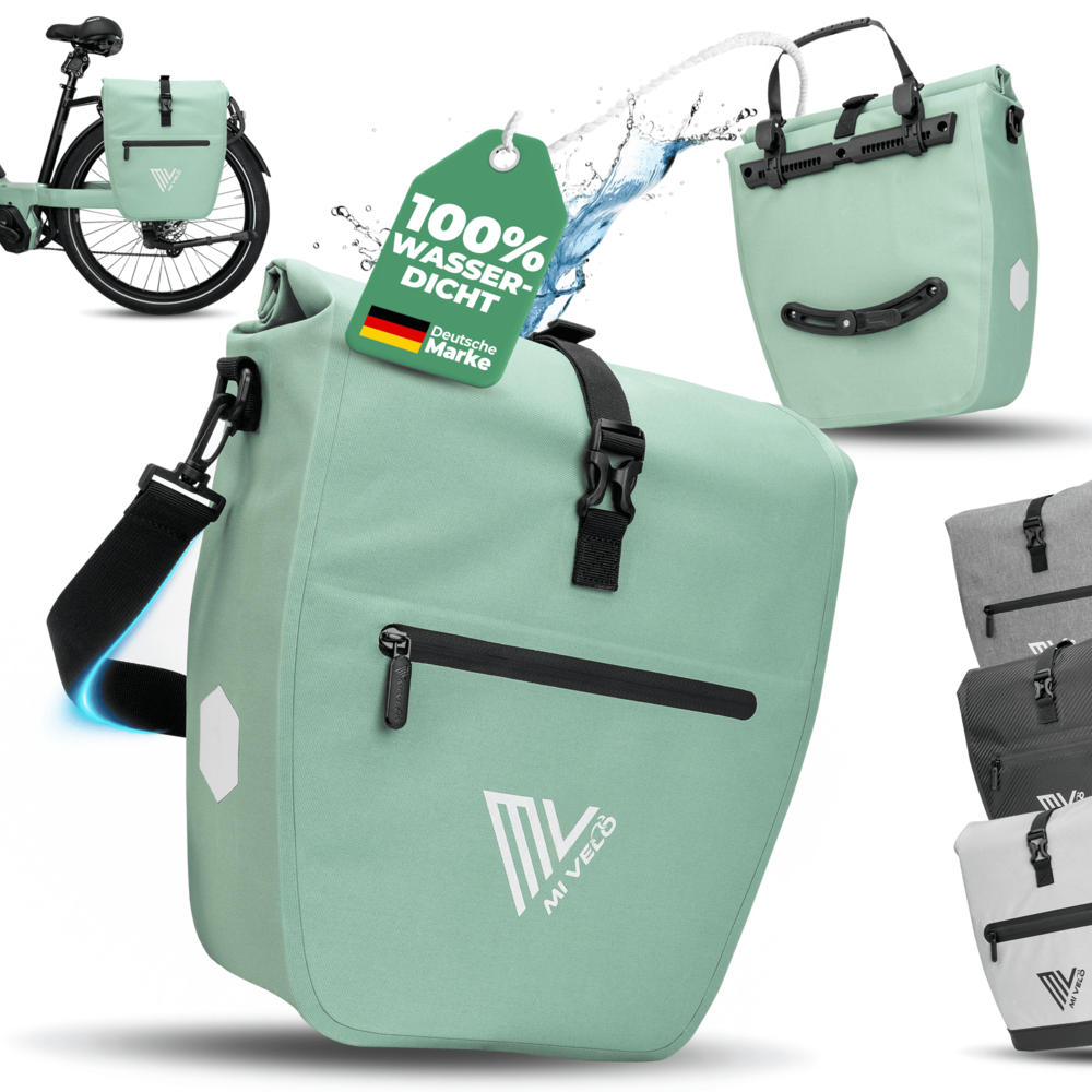 2in1 Fahrradtasche für Gepäckträger wasserdicht 20L "Capax"