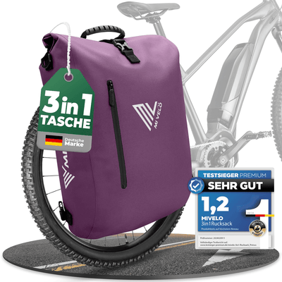 3in1 Fahrradtasche & Rucksack wasserdicht 20L "PRIMUS"