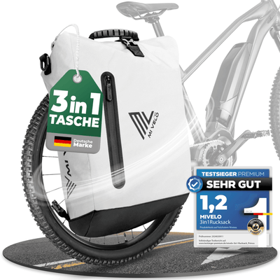 3in1 Fahrradtasche & Rucksack wasserdicht 20L "PRIMUS"