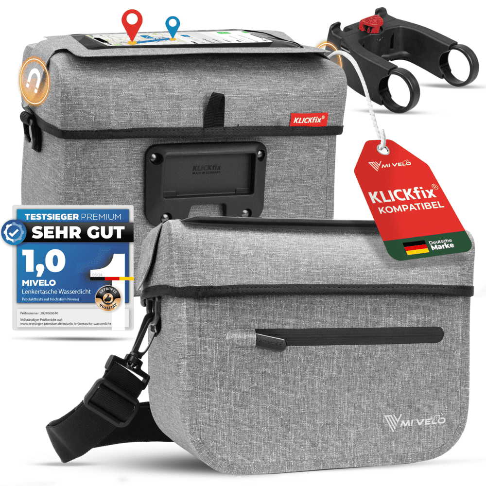 Fahrradtasche Rahmen BIKEPACK Fahrradtasche Lenker - Ideale Lenkertasche Fahrrad Für Fahrrad Lenkertasche
