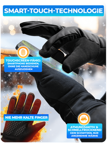 Winterhandschuhe mit Thermo-Fleece & 3M Isolierung „THERMO-PLUS“ – MIVELO