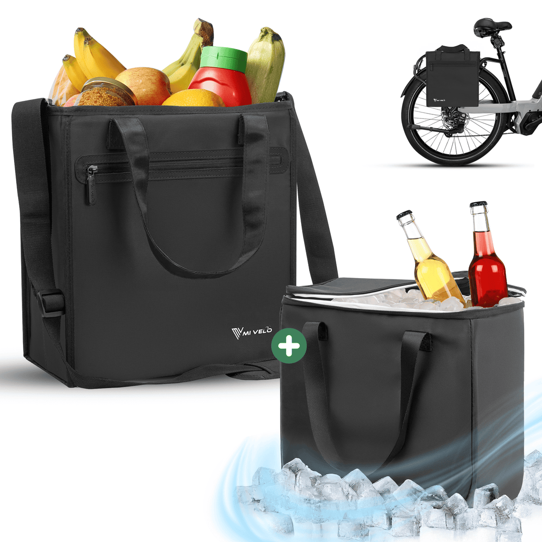 fahrradtasche schließen Fahrradtasche Einkaufstasche inkl. Kühltasche – MIVELO
