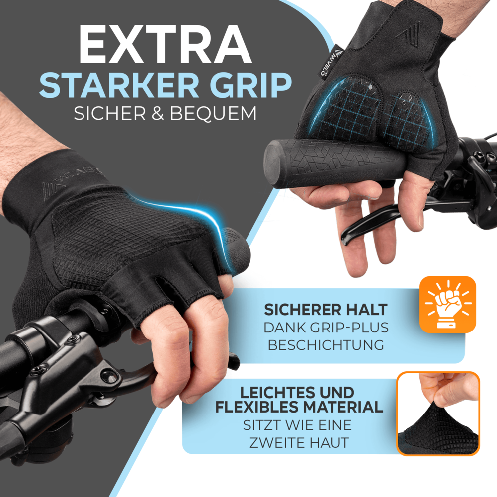 fahrradhandschuhe gegen einschlafende hände Ergonomische Halbfinger Fahrradhandschuhe „BEN“ – MIVELO