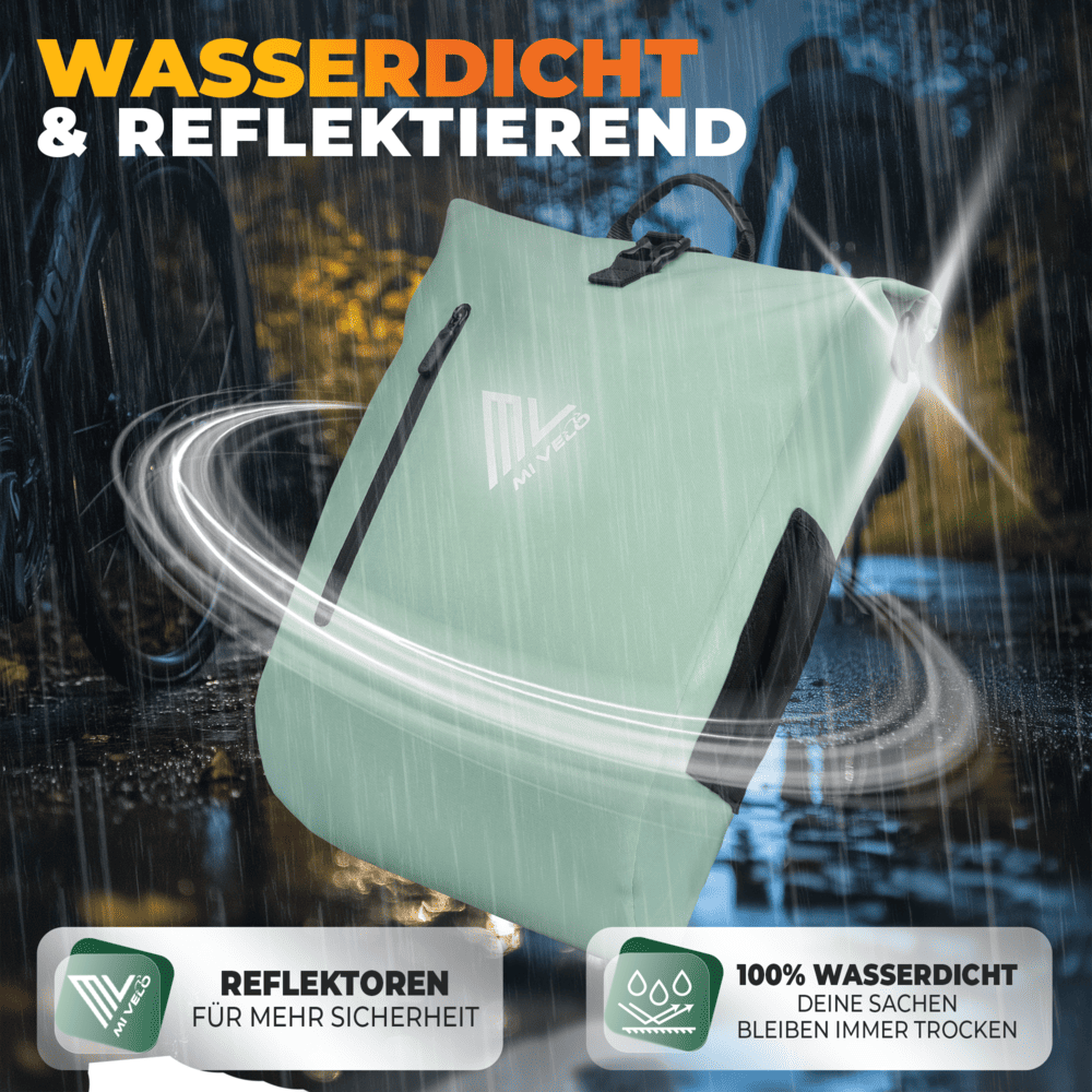 3in1 Fahrradtasche & Rucksack wasserdicht 20L "PRIMUS"