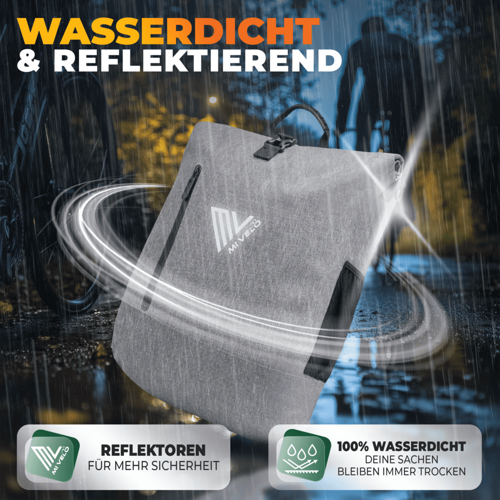 3in1 Fahrradtasche & Rucksack wasserdicht 20L "PRIMUS"