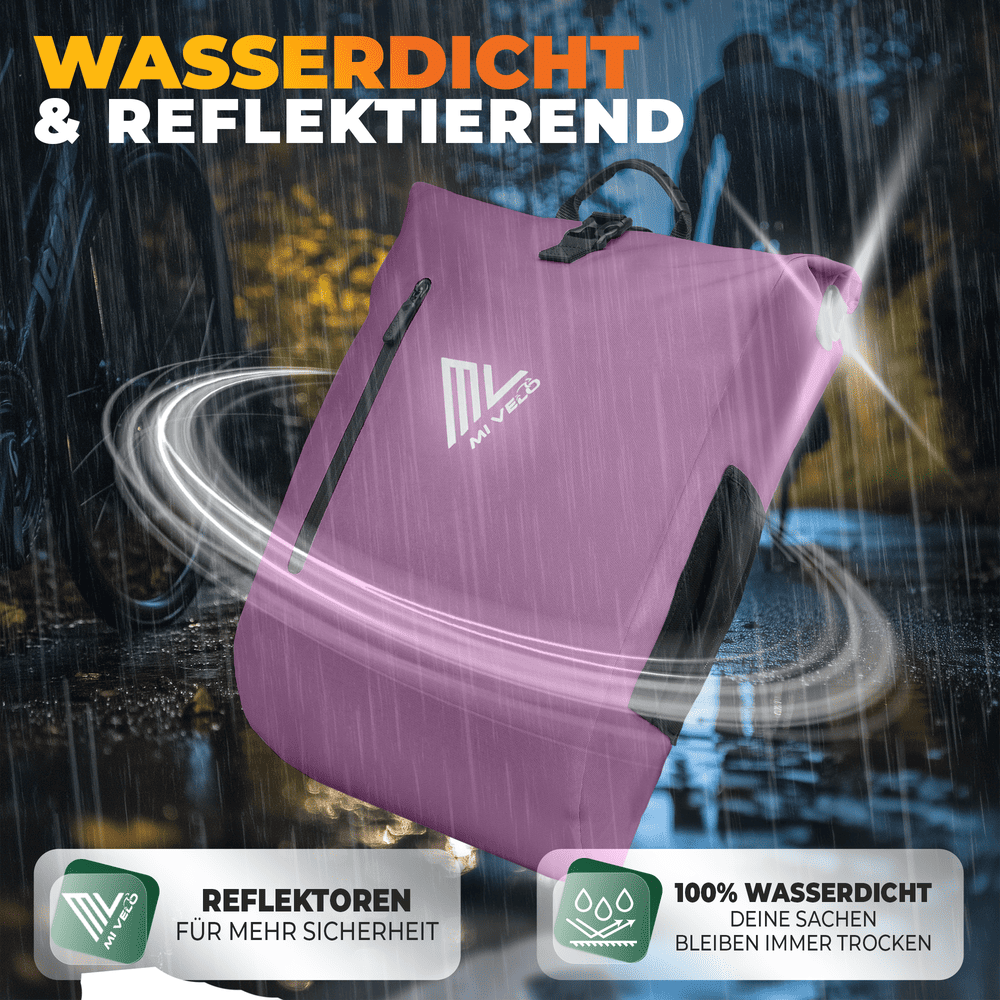 3in1 Fahrradtasche & Rucksack wasserdicht 20L "PRIMUS"