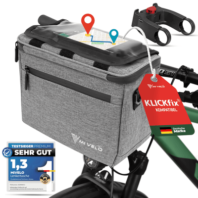 Lenkertasche Fahrrad KlickFIX mit Handyfach "OSKAR"