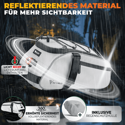 Gepäckträgertasche mit 3in1 Funktion aus recyceltem Material "Neo"