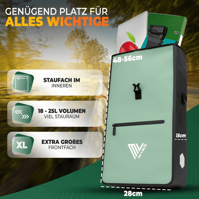 2in1 Fahrradtasche für Gepäckträger wasserdicht 25L "Max"