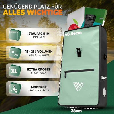 2in1 Fahrradtasche für Gepäckträger wasserdicht 25L "Max"