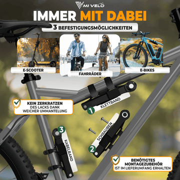 Faltschloss, Faltschloss Fahrrad Mit Halterung Inkl 2 Schlüssel & 1