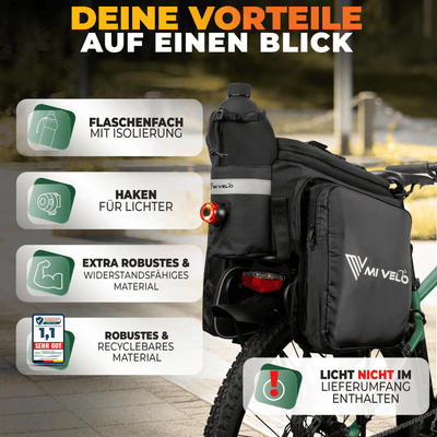 Gepäckträgertasche erweiterbar 10-20L "FELIX"