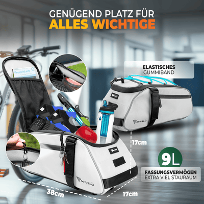 Gepäckträgertasche mit 3in1 Funktion aus recyceltem Material "Neo"