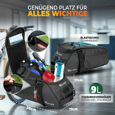 Gepäckträgertasche mit 3in1 Funktion aus recyceltem Material "Neo"