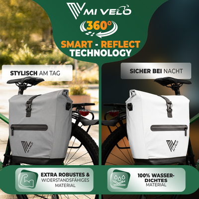 2in1 Fahrradtasche für Gepäckträger wasserdicht 20L "Capax"