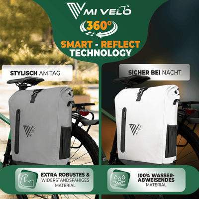 3in1 Fahrradtasche & Rucksack wasserdicht 20L "PRIMUS"