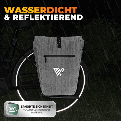 2in1 Fahrradtasche für Gepäckträger wasserdicht 25L "CAPAX"