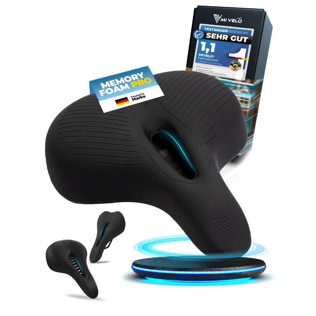 Ergonomischer Fahrradsattel mit Memory-Foam „City“ – MIVELO