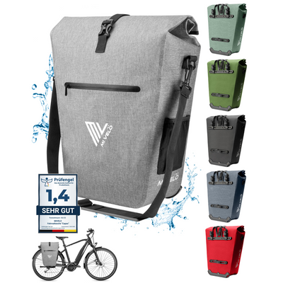 2in1 Fahrradtasche für Gepäckträger wasserdicht 25L "CAPAX"