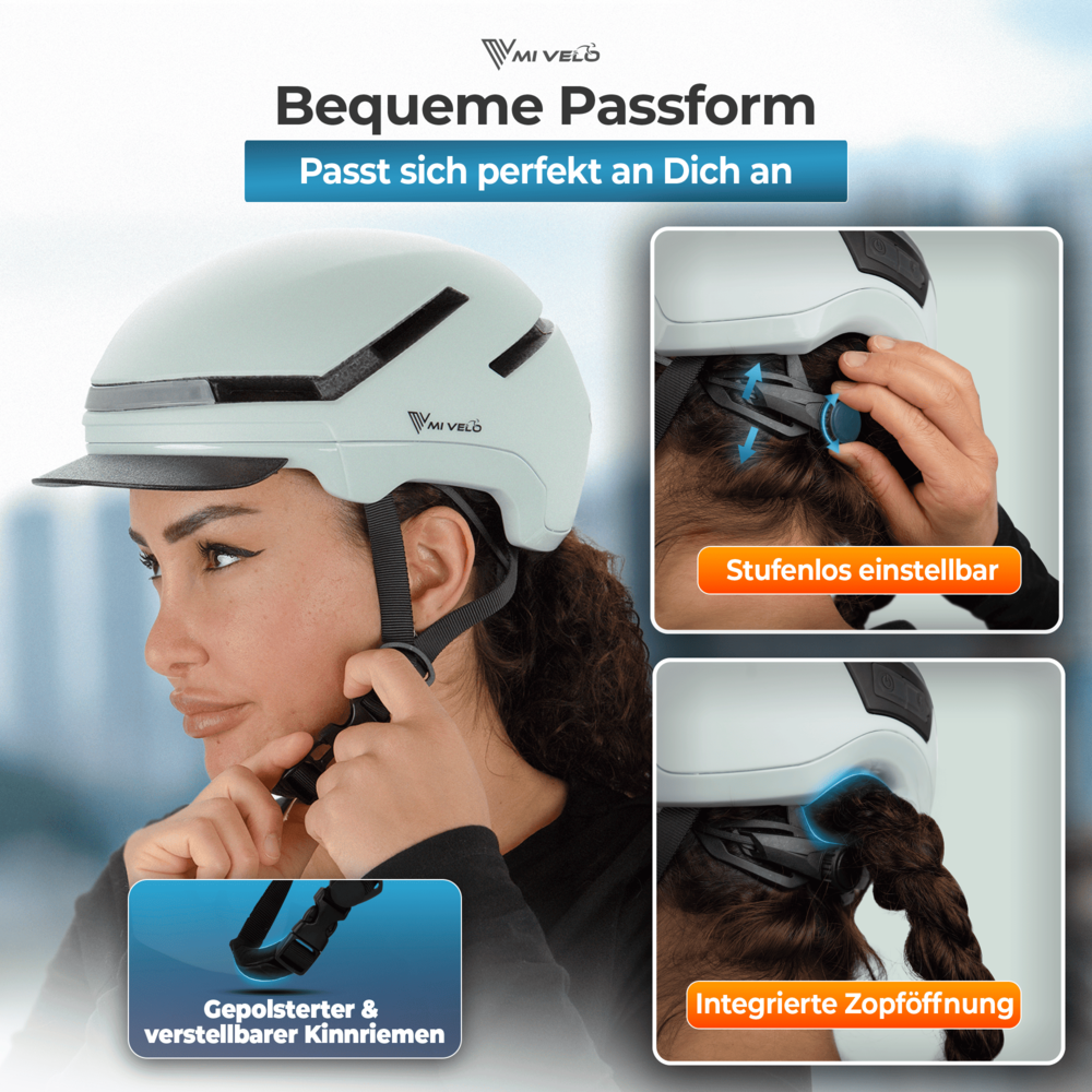 Fahrradhelm Damen & Herren mit Licht "NOVA"