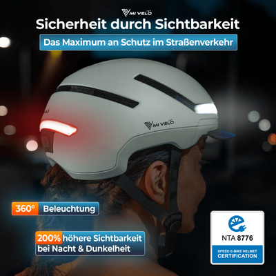 Fahrradhelm Damen & Herren mit Licht "NOVA"