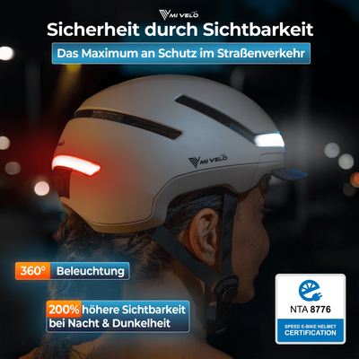 Fahrradhelm Damen & Herren mit Licht "NOVA"