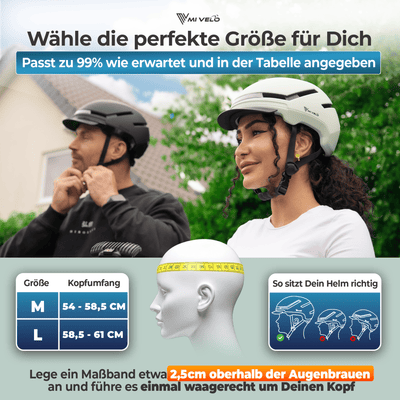 Fahrradhelm Damen & Herren mit Licht "NOVA"