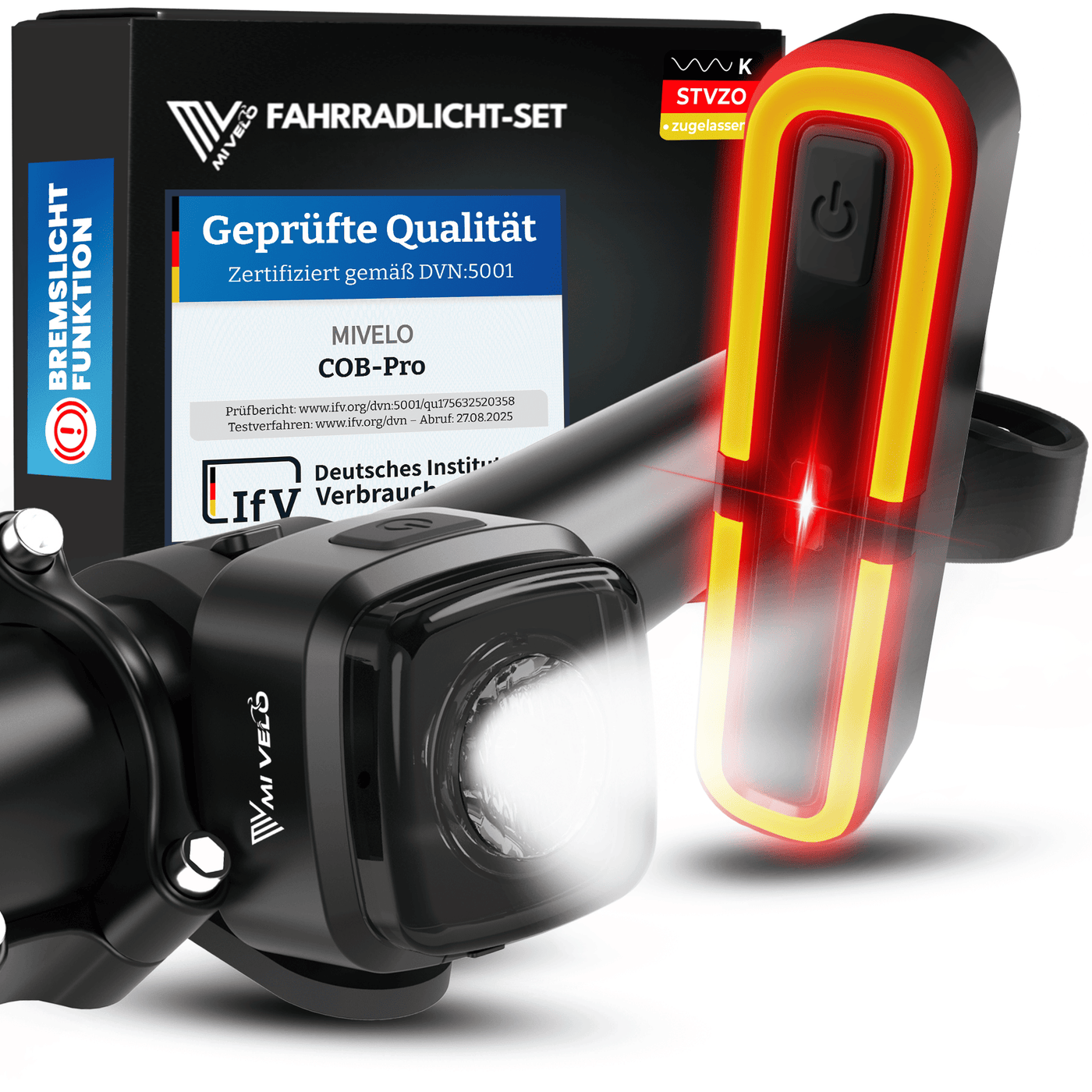 Fahrradlicht mit COB-Technologie