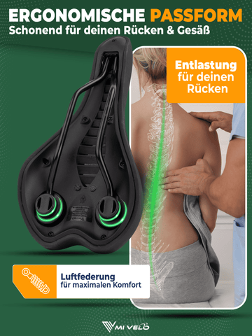 bequemer mountainbike sattel herren Ergonomischer Fahrradsattel mit Memory-Foam „MTB“ – MIVELO