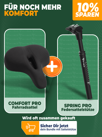 Ergonomischer Fahrradsattel mit Memory-Foam „City“ – MIVELO