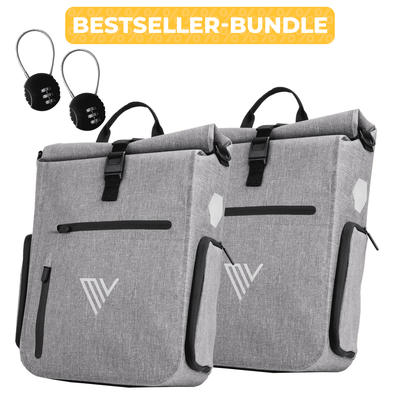2x EVO Fahrradtaschen + 2x Schlösser