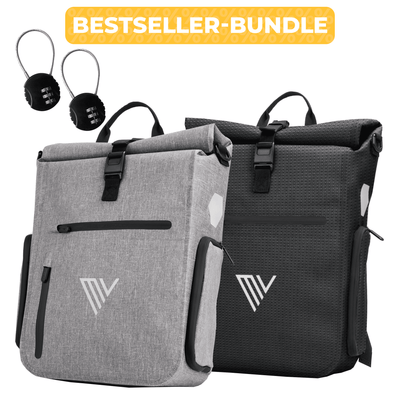 2x EVO Fahrradtaschen + 2x Schlösser